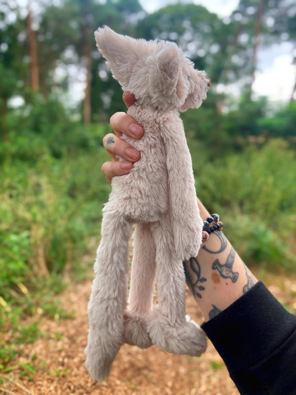 BIGFOOT FOX (2) - Handmade Luxury Weighted Plush Fluffy Fox Doll