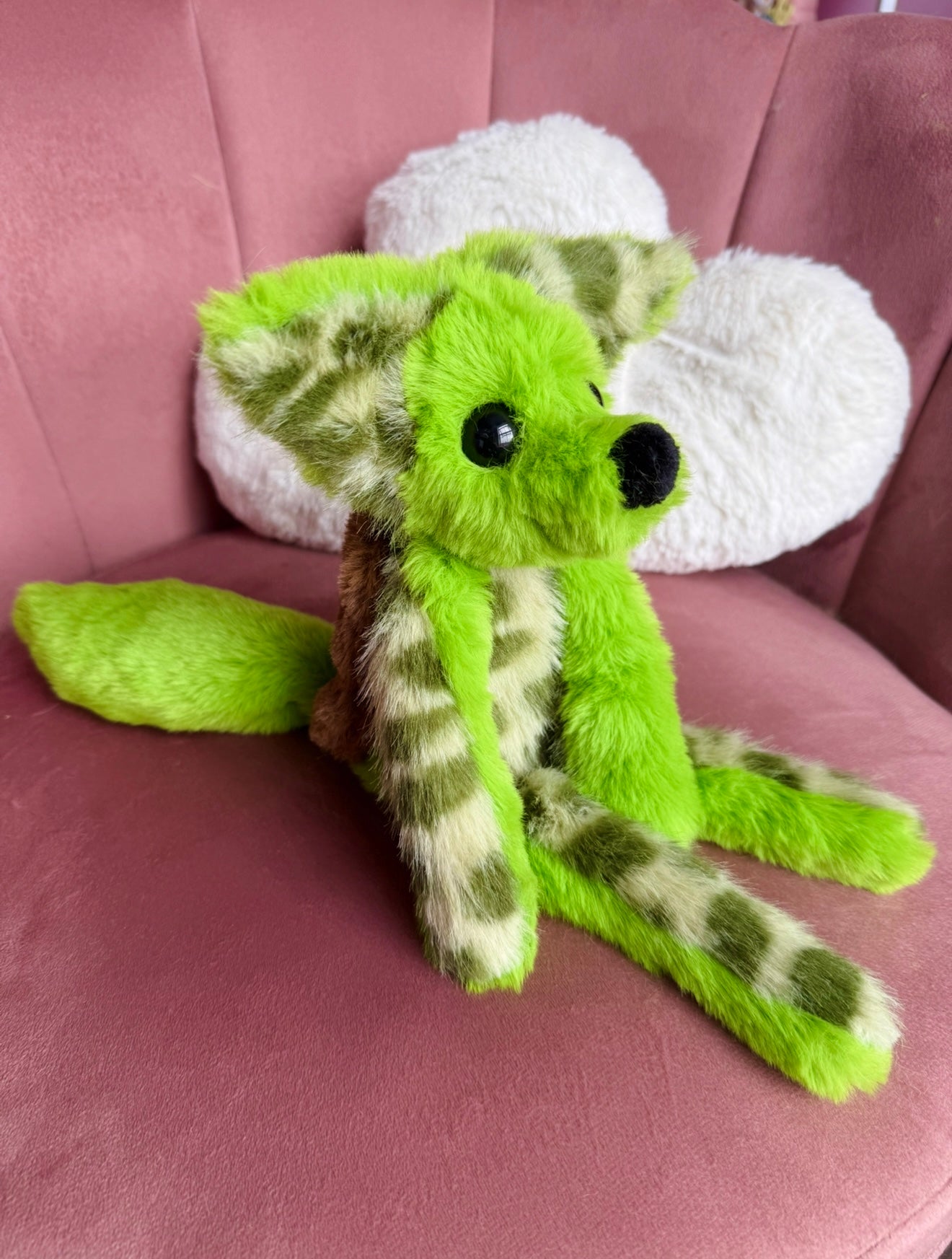 MUTANT TURTLE FOX - Handmade Luxury Weighted Plush Fluffy Fox Doll