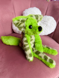 MUTANT TURTLE FOX - Handmade Luxury Weighted Plush Fluffy Fox Doll