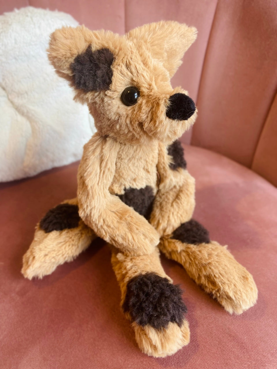 CHOC CHIP COOKIE FOX (A) - Handmade Luxury Weighted Fox Doll
