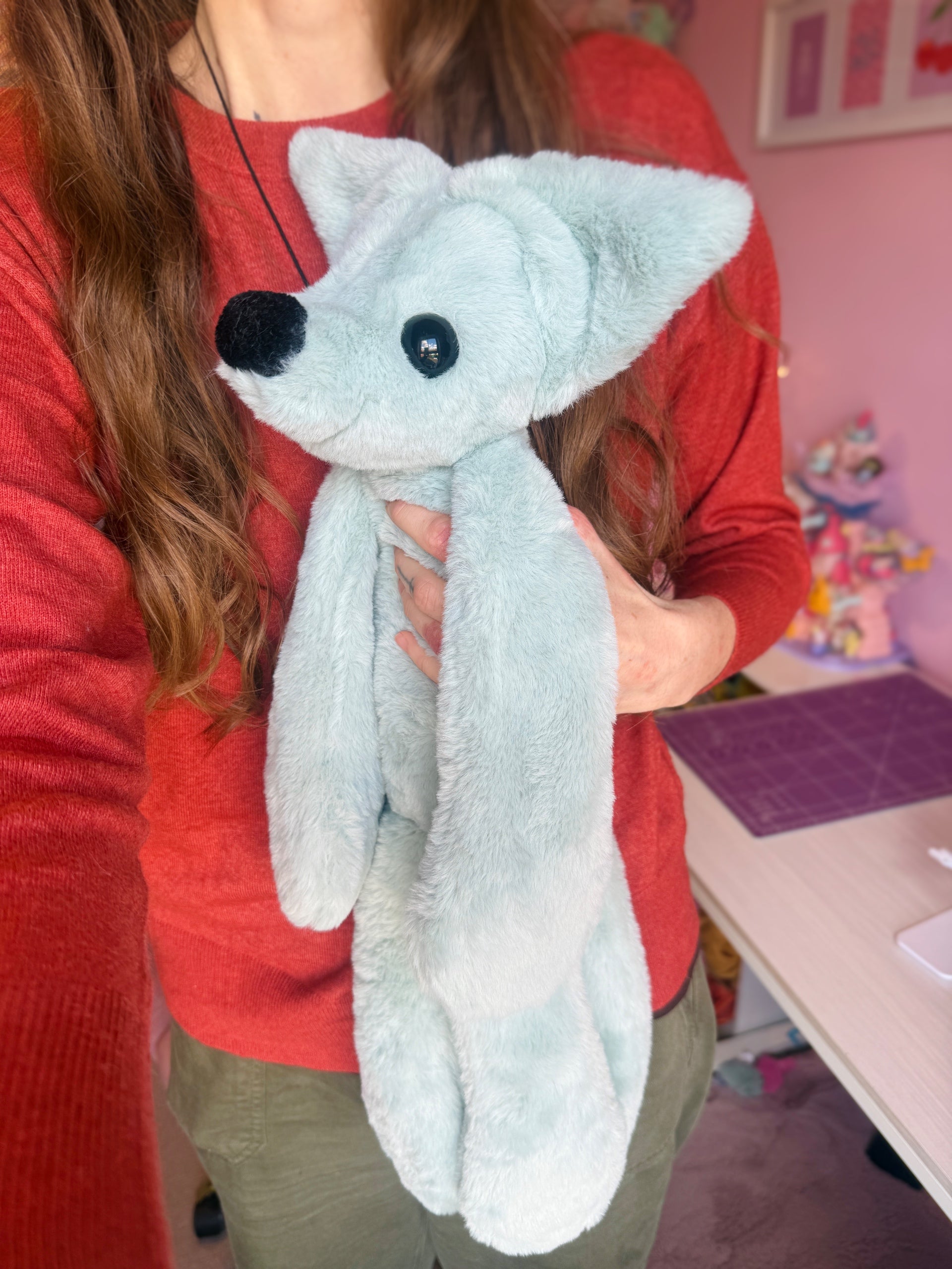 XL SEASPRAY FOX - Handmade Luxury Weighted Plush Doll