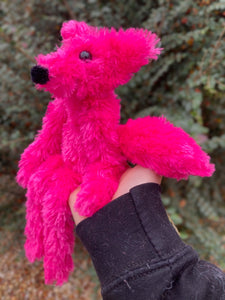 “PEONY” BARBIE FOX - Handmade Luxury Weighted Plush Fluffy Fox Doll