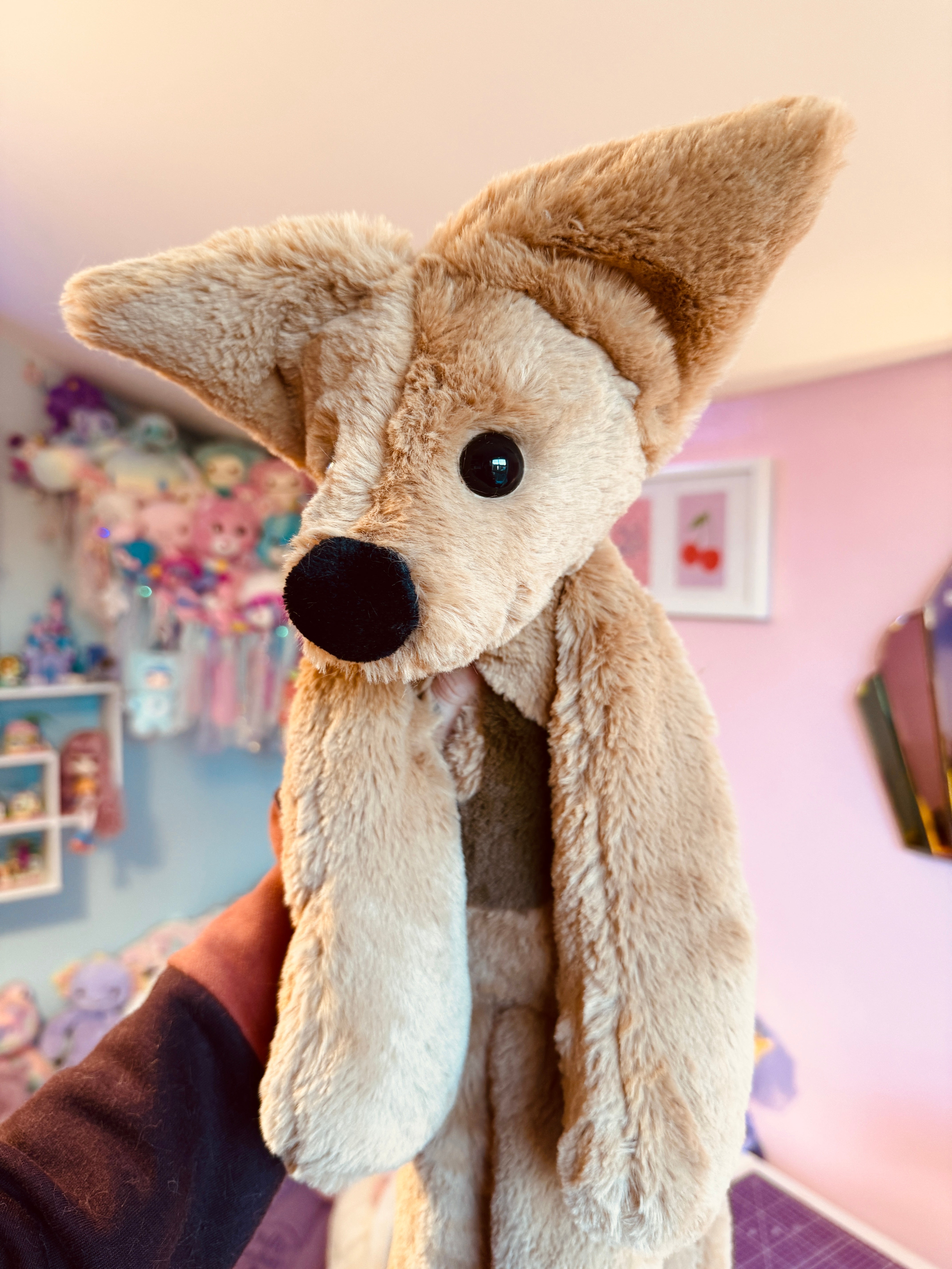 XL MOON FUDGE FOX - Handmade Luxury Weighted Fox Doll