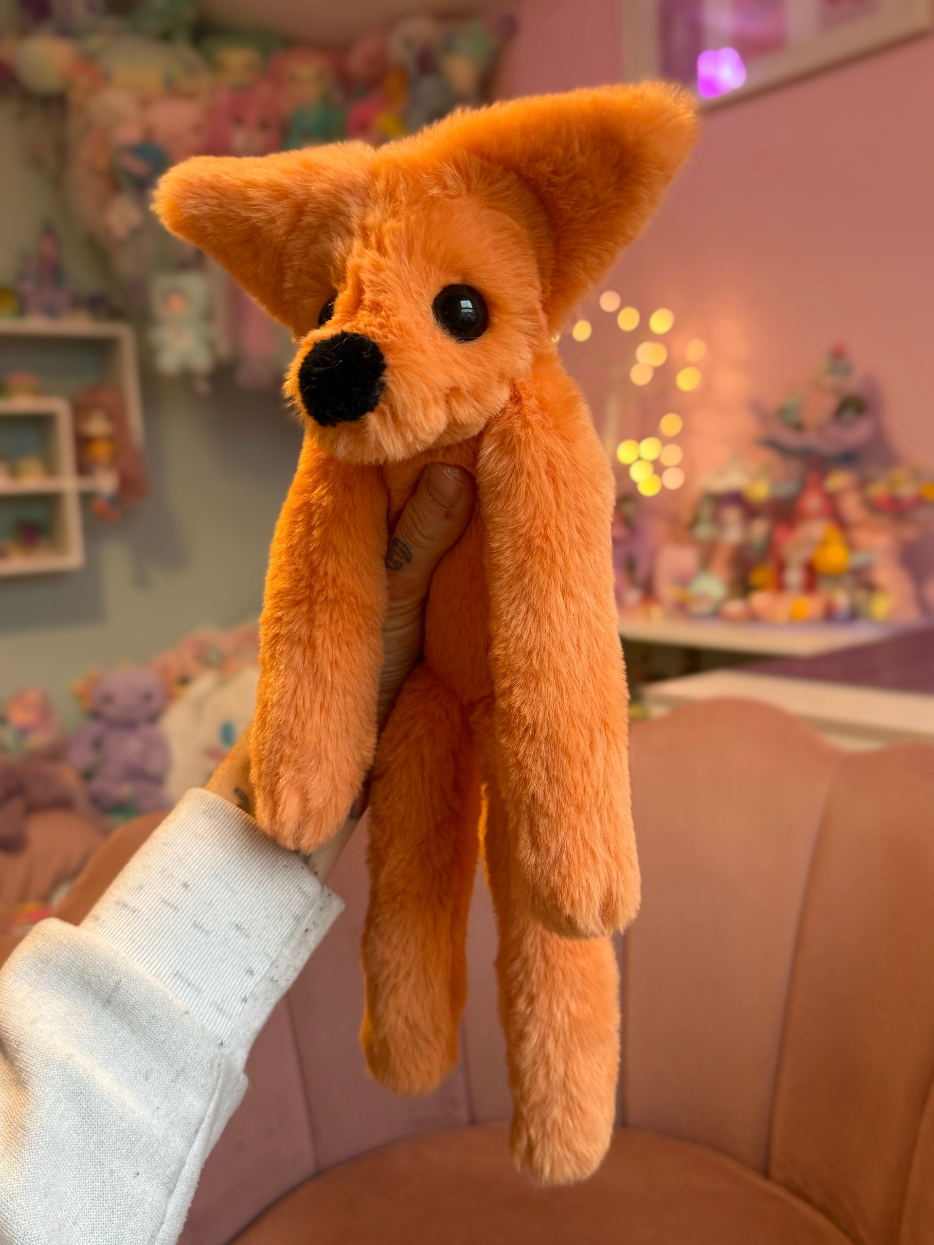 ORANGE FOX - Handmade Luxury Weighted Fox Doll