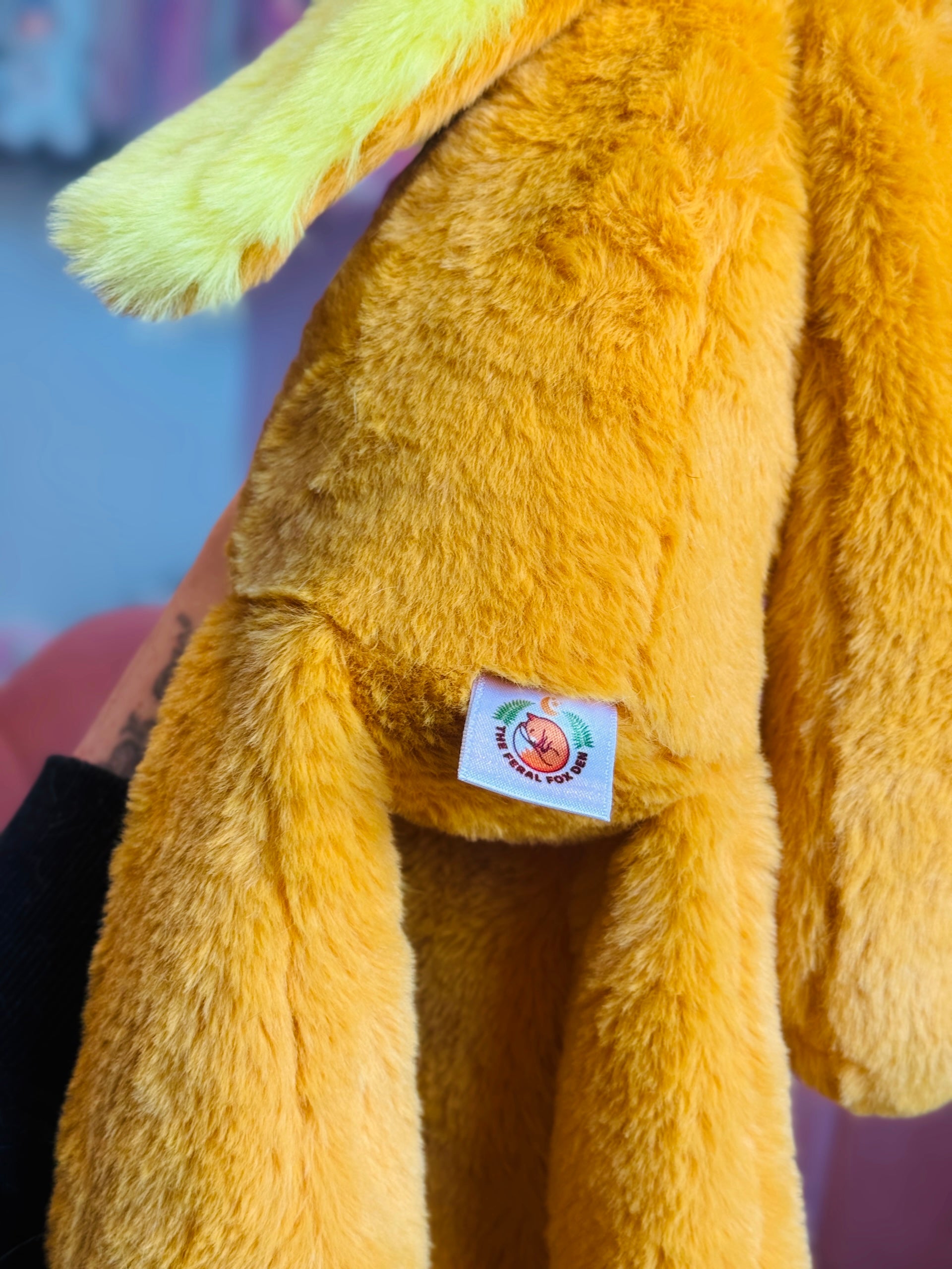 XL BANANA FOX - Handmade Luxury Weighted Fox Doll