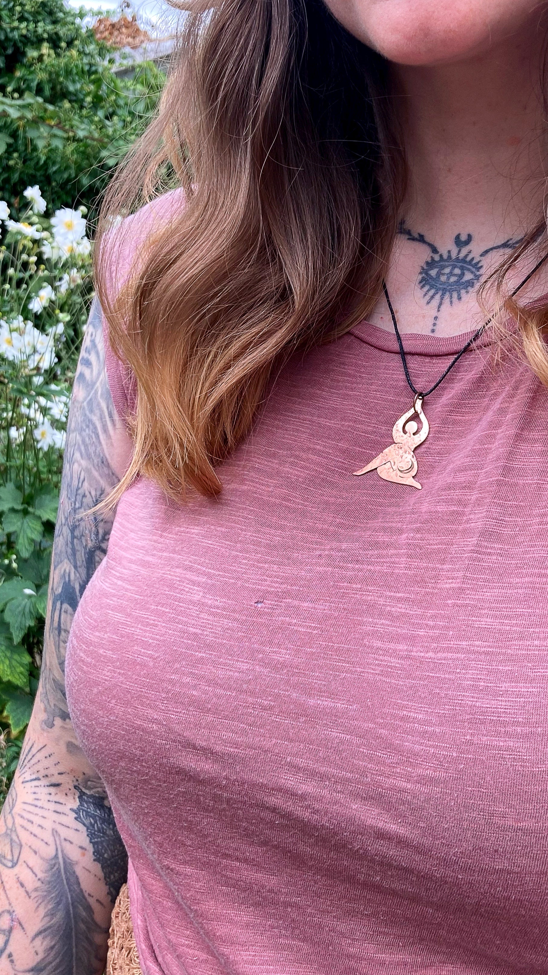 YOGA GODDESS Handmade Copper Necklace