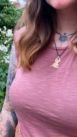 YOGA GODDESS Handmade Copper Necklace