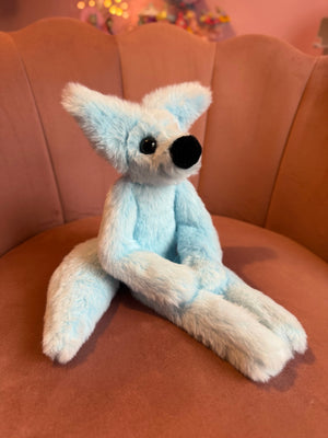 BABY BLUE FOX - Handmade Luxury Weighted Fox Doll