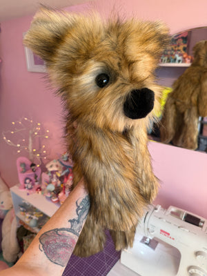 XXL FLUFFY FERAL FOX - Handmade Luxury Weighted Plush Doll
