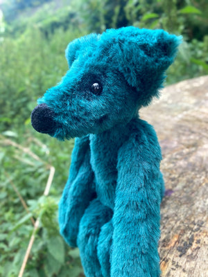 FOREST FOX (A) - Handmade Luxury Weighted Plush Fluffy Fox Doll