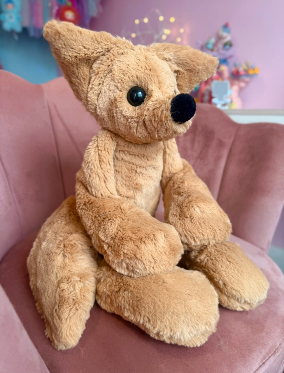 XL FUDGE FOX - Handmade Luxury Weighted Fox Doll