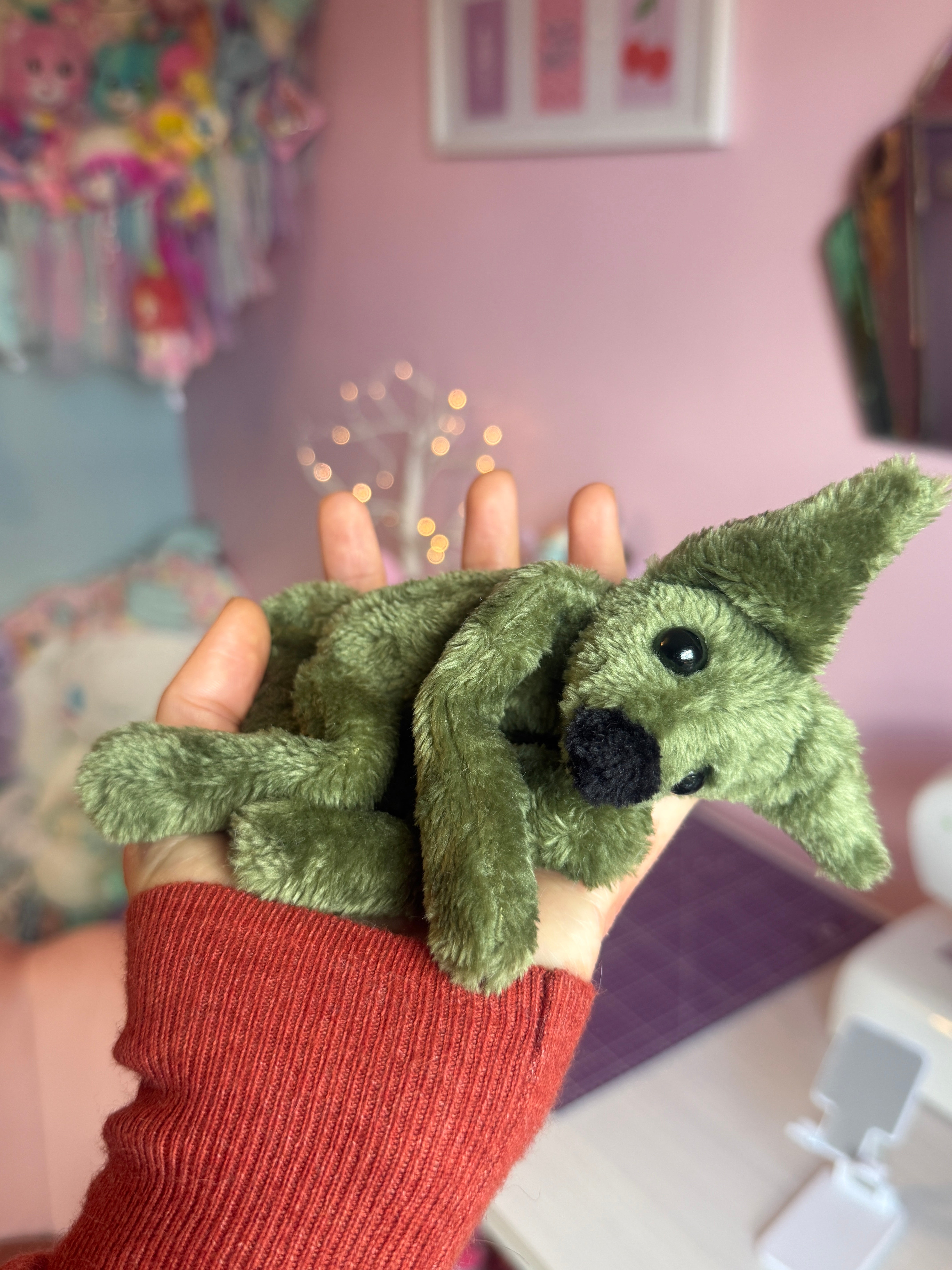 TINY HUNTER FOX - Handmade Luxury Weighted Fox Doll
