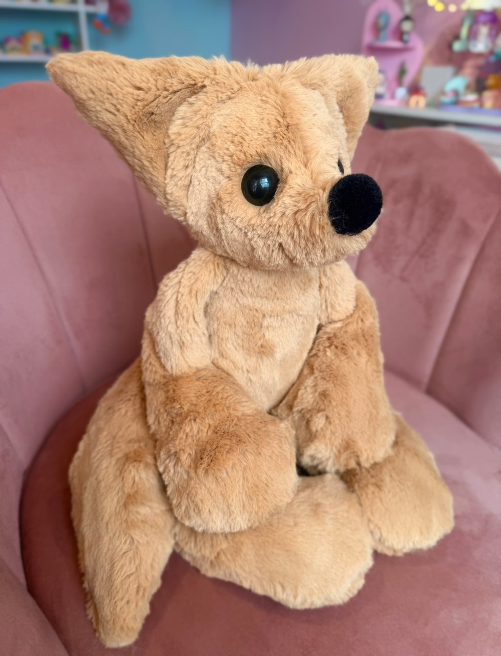 XL FUDGE FOX - Handmade Luxury Weighted Fox Doll