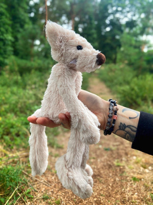 BIGFOOT FOX (2) - Handmade Luxury Weighted Plush Fluffy Fox Doll