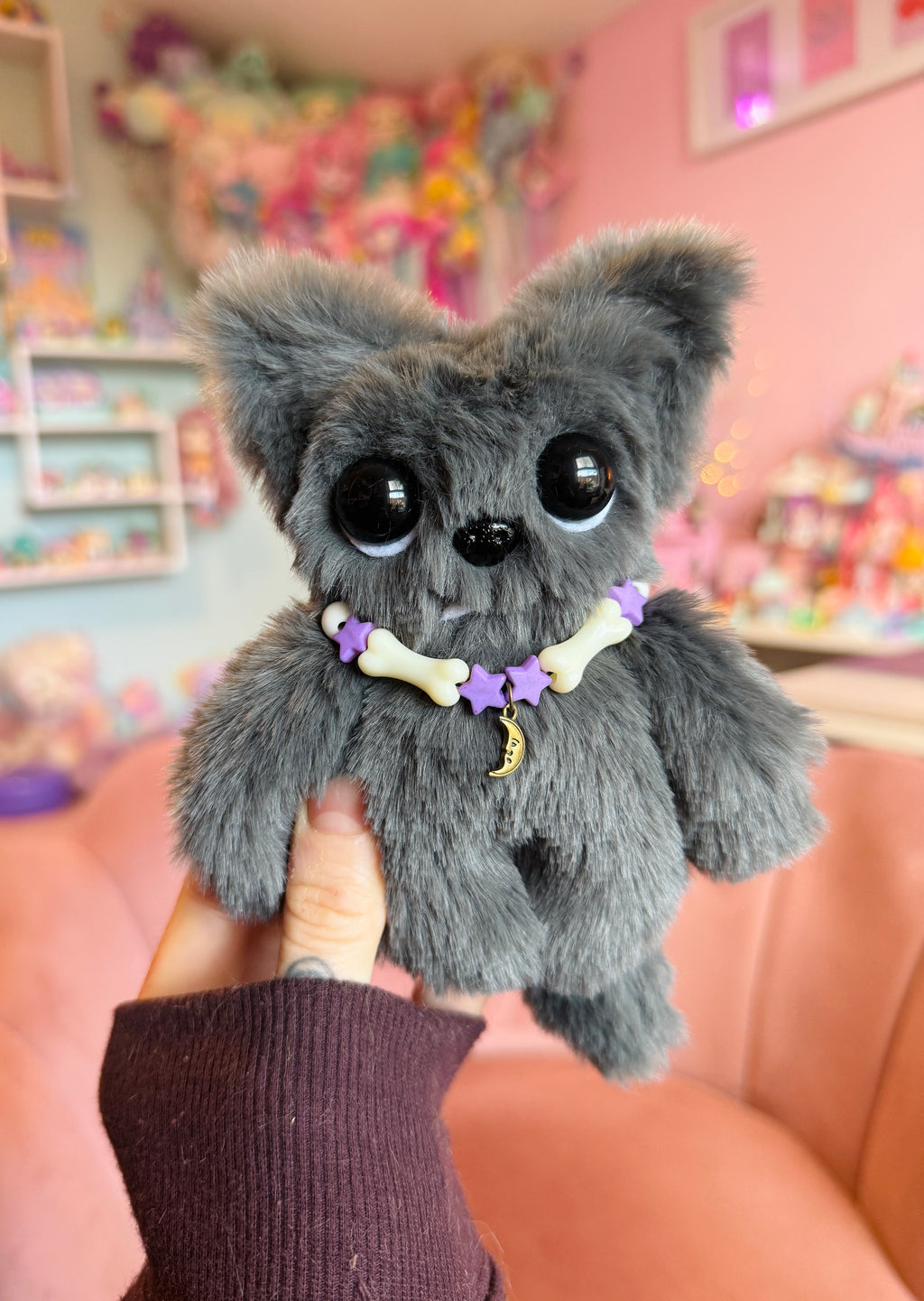 WEREWOLF PALMPUFF - Handmade Mini Luxury Weighted Doll