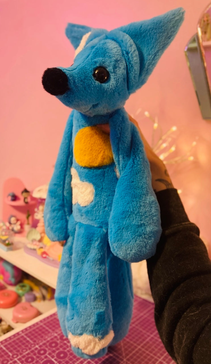 XL SUNNY SKIES FOX - Handmade Luxury Weighted Plush Fluffy Fox Doll