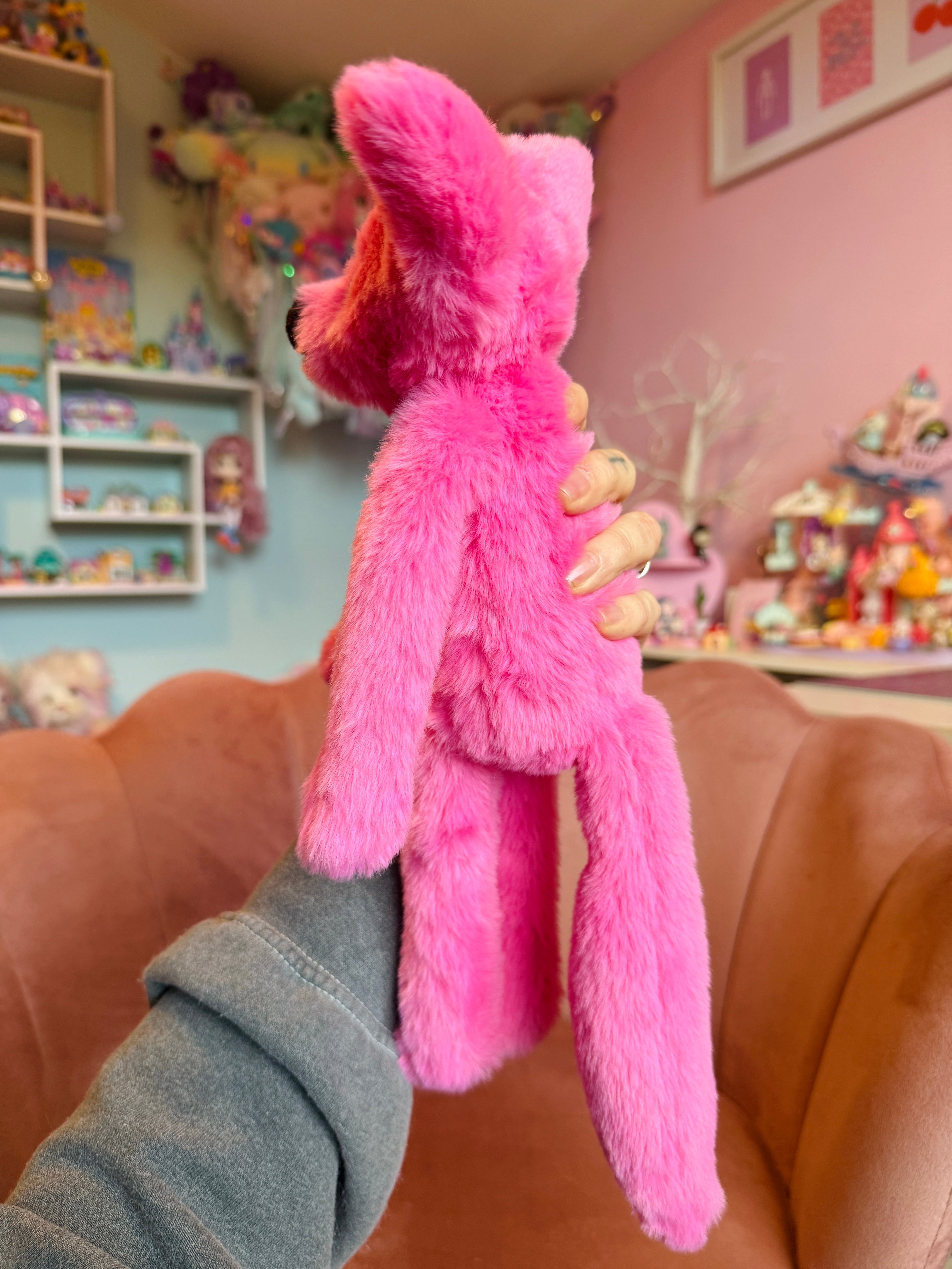 RESERVED BUBBLEGUM FOX - Handmade Luxury Weighted Fox Doll