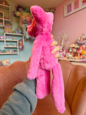 RESERVED BUBBLEGUM FOX - Handmade Luxury Weighted Fox Doll