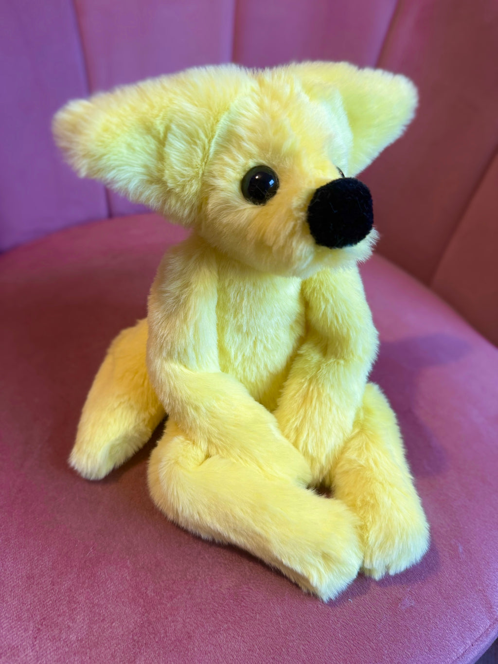 LEMON FOX - Handmade Luxury Weighted Fox Doll