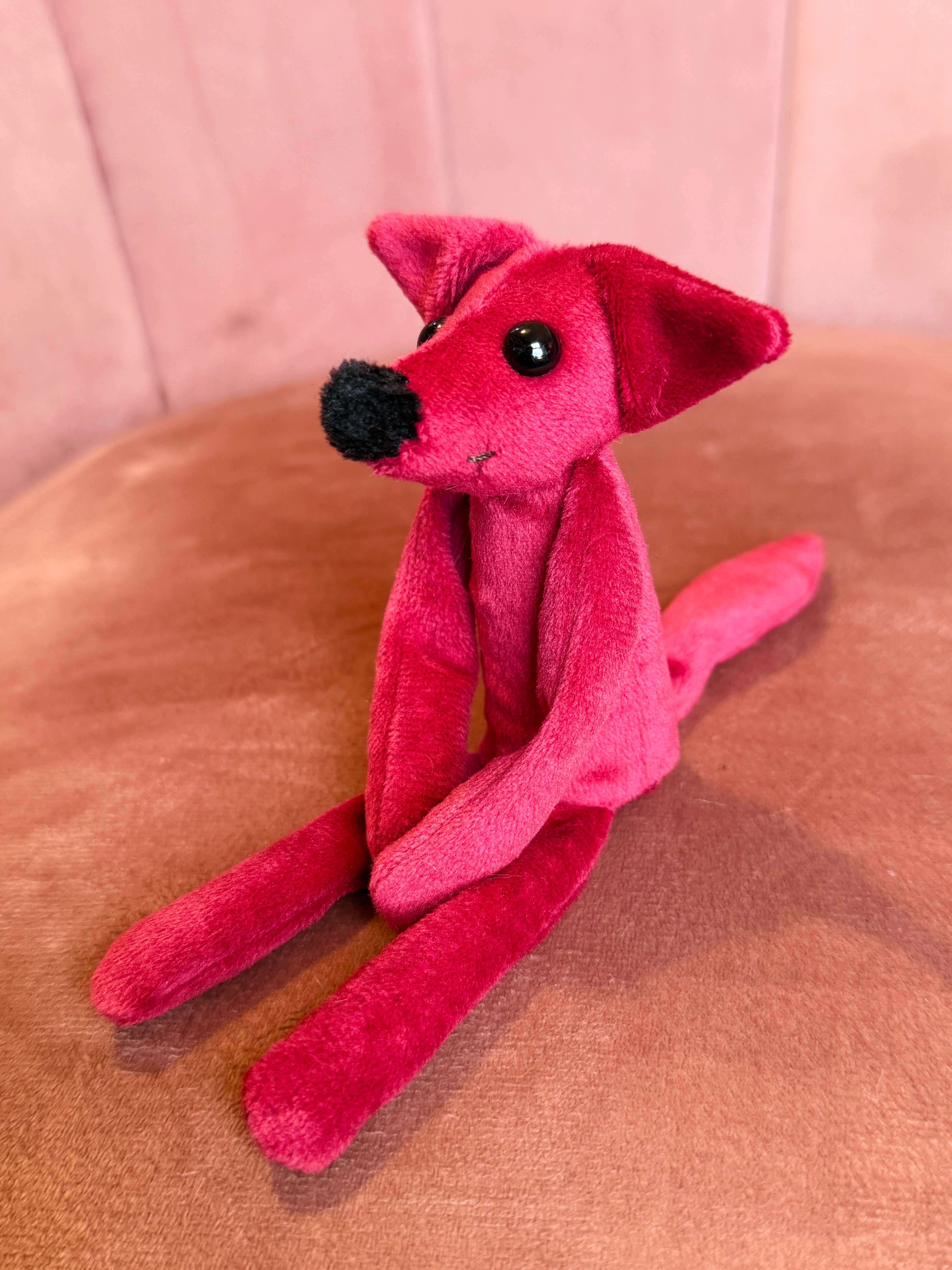 TINY HOLLY FOX (A) - Handmade Luxury Weighted Fox Doll