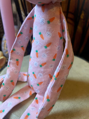 EASTER BUNNY FOX CUB - Handmade Weighted Cotton Fox Doll