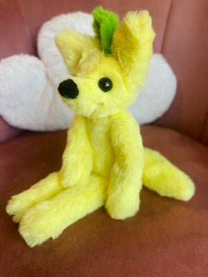 LEMON FOX - Handmade Luxury Weighted Fox Doll