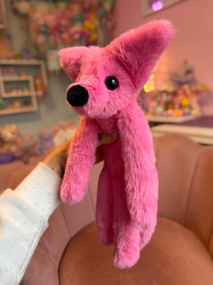 BUBBLEGUM FOX - Handmade Luxury Weighted Fox Doll