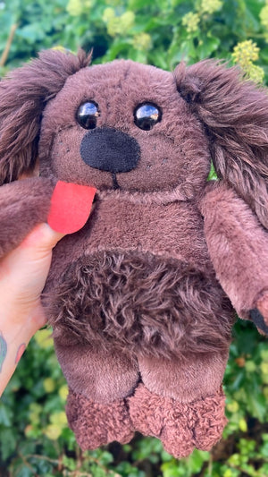 🎃Pumpkin the Puppy🎃- OOAK Handmade Weighted Plush Puppy Comfort Creature
