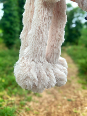 BIGFOOT FOX (2) - Handmade Luxury Weighted Plush Fluffy Fox Doll