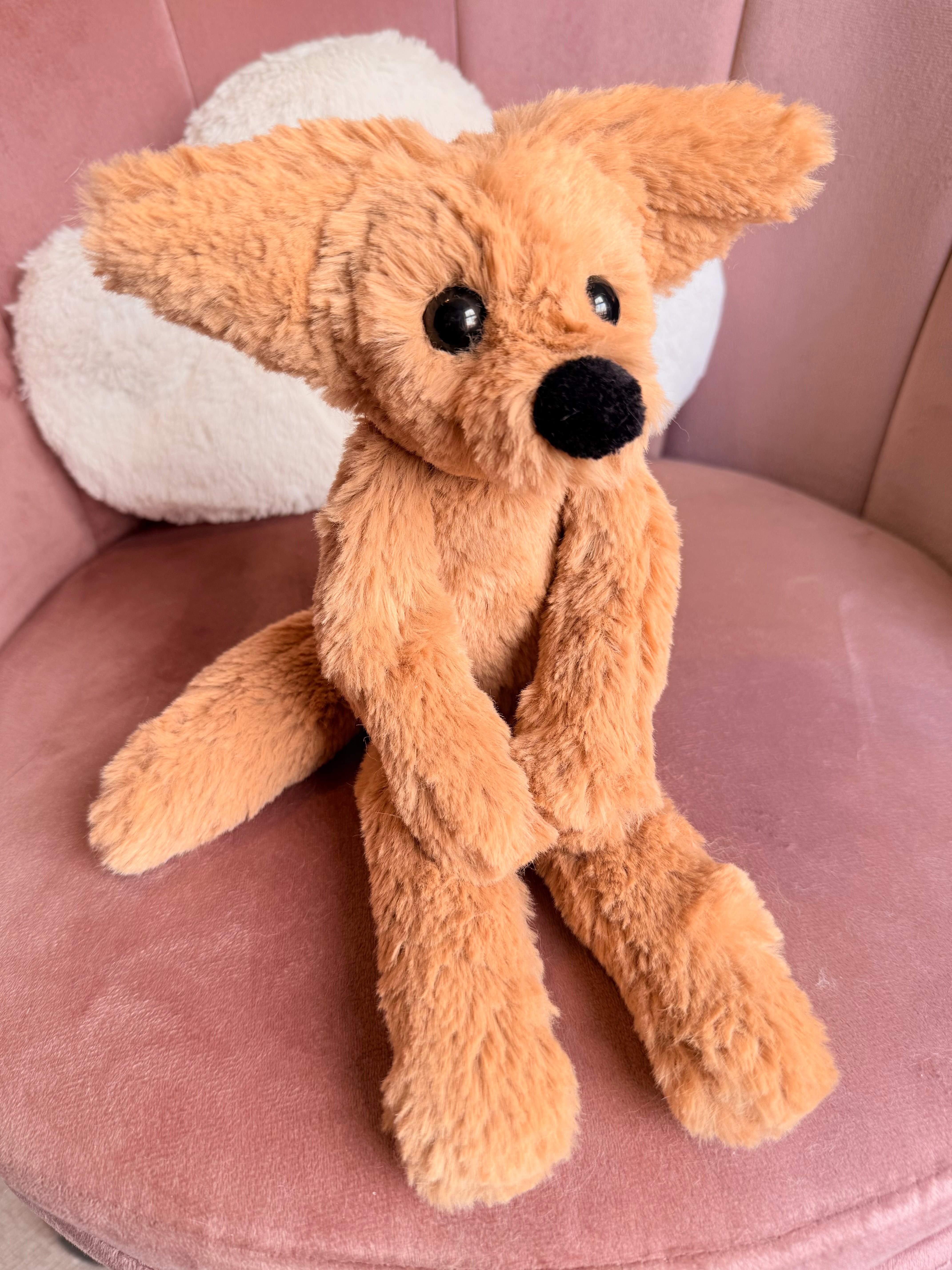 FUDGE FOX (A) - Handmade Luxury Weighted Fox Doll