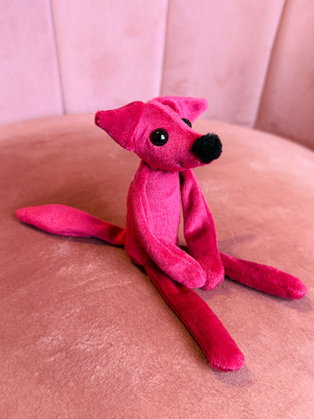 TINY HOLLY FOX (A) - Handmade Luxury Weighted Fox Doll