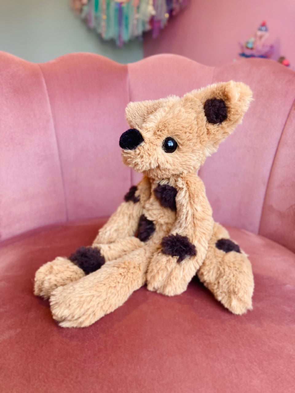 CHOC CHIP COOKIE FOX - Handmade Luxury Weighted Fox Doll