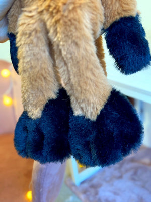 BIGFOOT RED FOX - Handmade Luxury Weighted Plush Fluffy Fox Doll