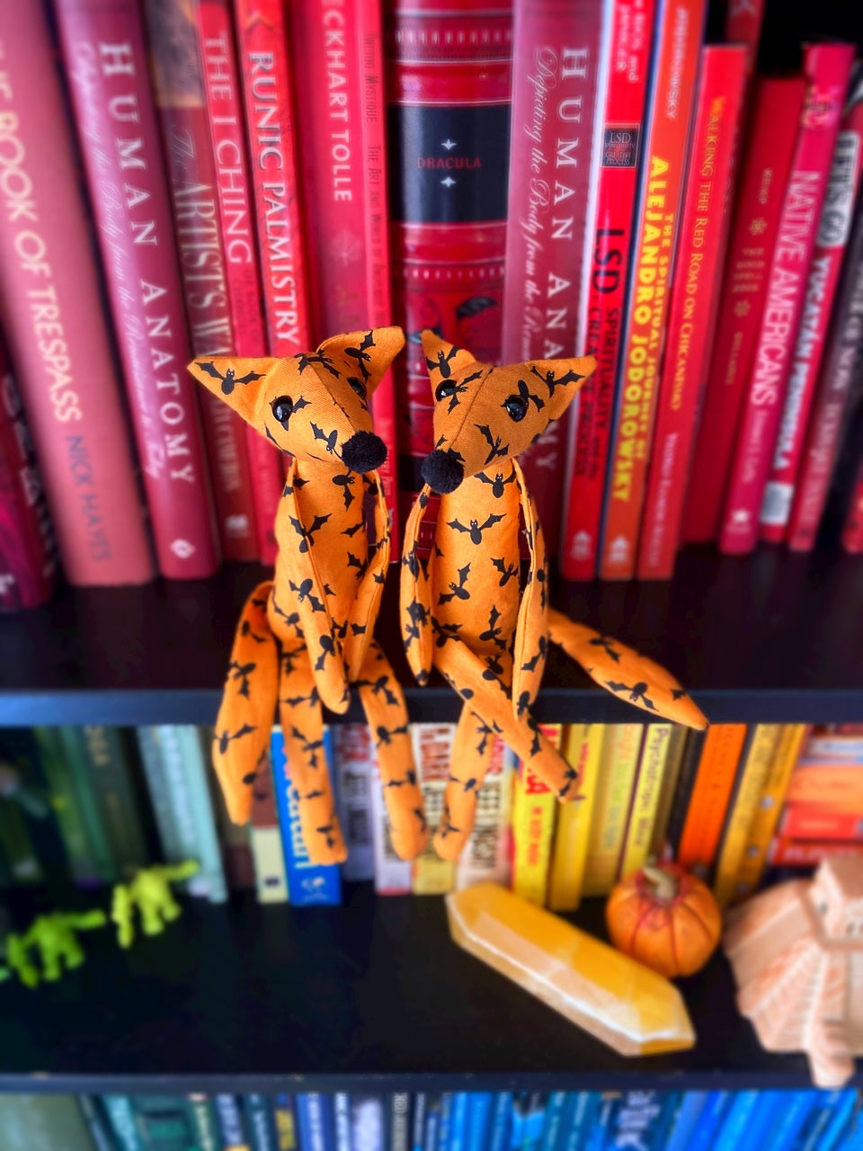 BAT FOX CUB - Handmade Weighted Cotton Fox Doll