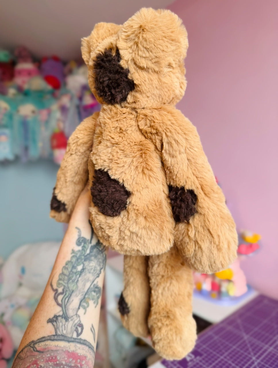 CHOC CHIP COOKIE FROG - Handmade Luxury Weighted Fox Doll