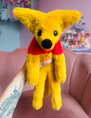 WINNIE THE POOH FOX (A) - Handmade Luxury Weighted Plush Fluffy Fox Doll