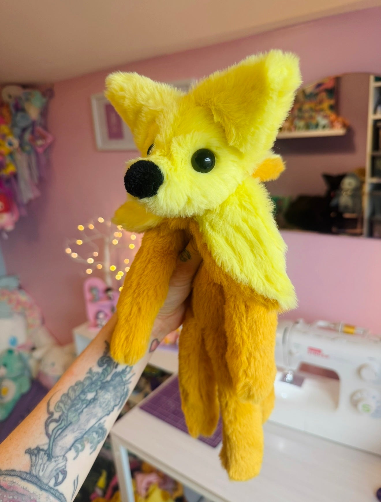 BANANA FOX - Handmade Luxury Weighted Fox Doll
