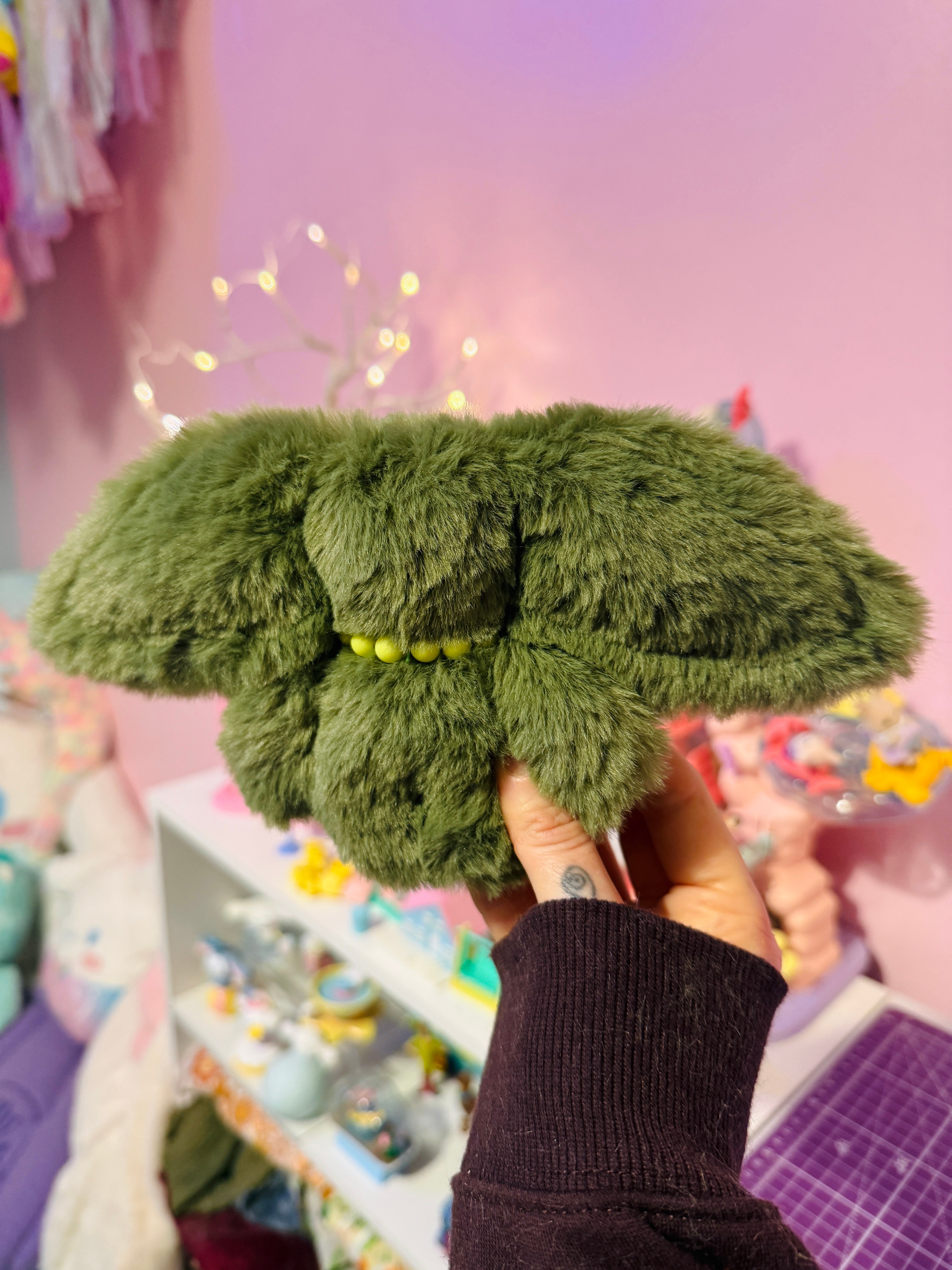 FOREST GOBLIN PALMPUFF - Handmade Mini Luxury Weighted Doll