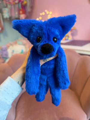 MIDNIGHT FOX - Handmade Luxury Weighted Fox Doll