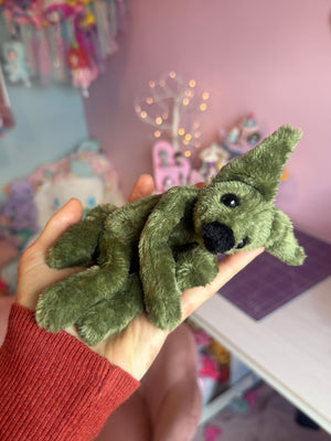 TINY HUNTER FOX - Handmade Luxury Weighted Fox Doll