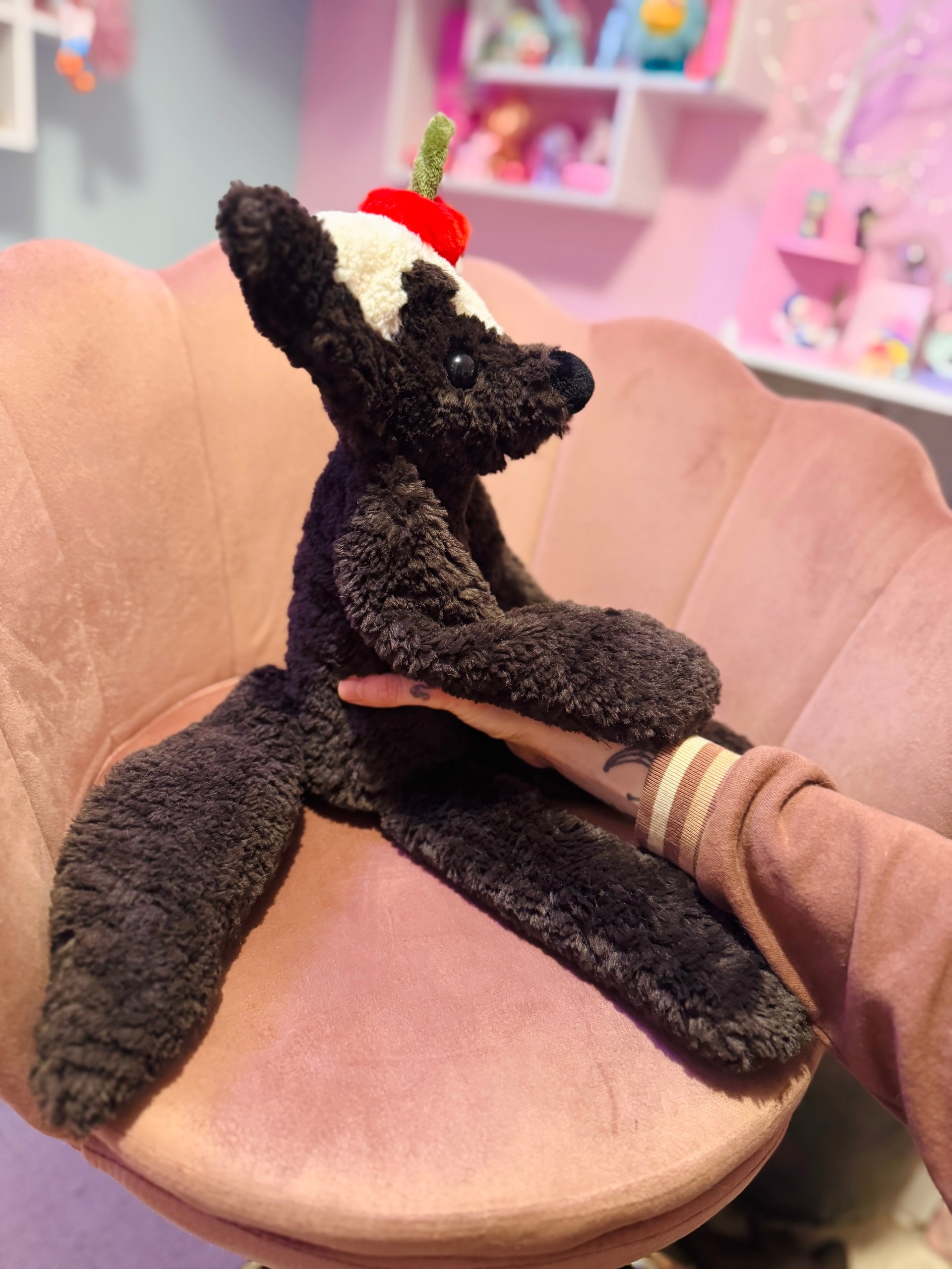 XL CHOCOLATE SUNDAE FOX - Handmade Luxury Weighted Plush Doll