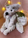 GARGOYLE FOX - Handmade Luxury Weighted Plush Fluffy Fox Doll
