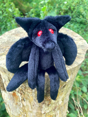 MOTHFOX (B) - Mothman Inspired Handmade Luxury Weighted Plush Doll
