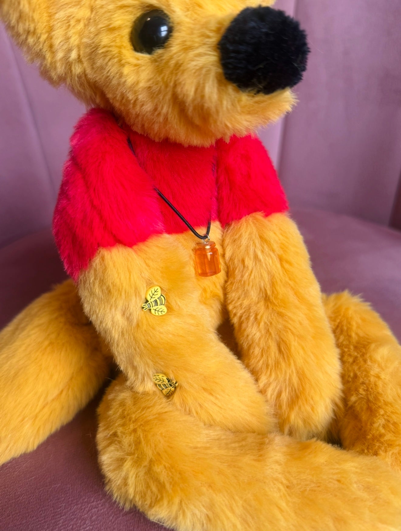 WINNIE THE POOH FOX (A) - Handmade Luxury Weighted Plush Fluffy Fox Doll