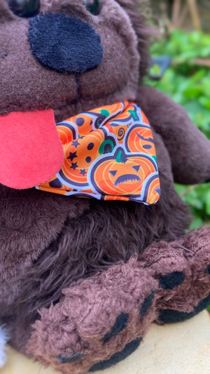 🎃Pumpkin the Puppy🎃- OOAK Handmade Weighted Plush Puppy Comfort Creature