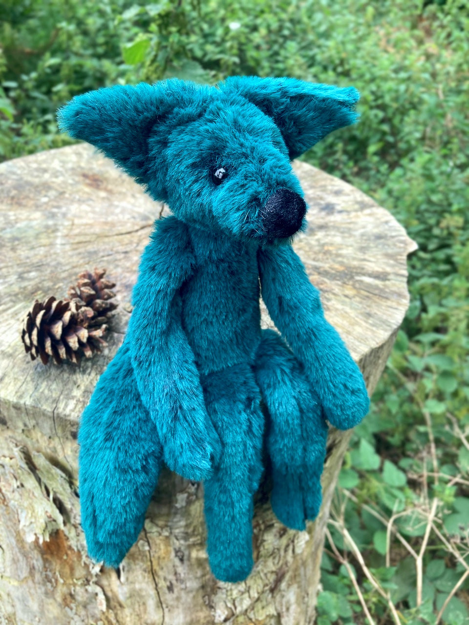 FOREST FOX (A) - Handmade Luxury Weighted Plush Fluffy Fox Doll