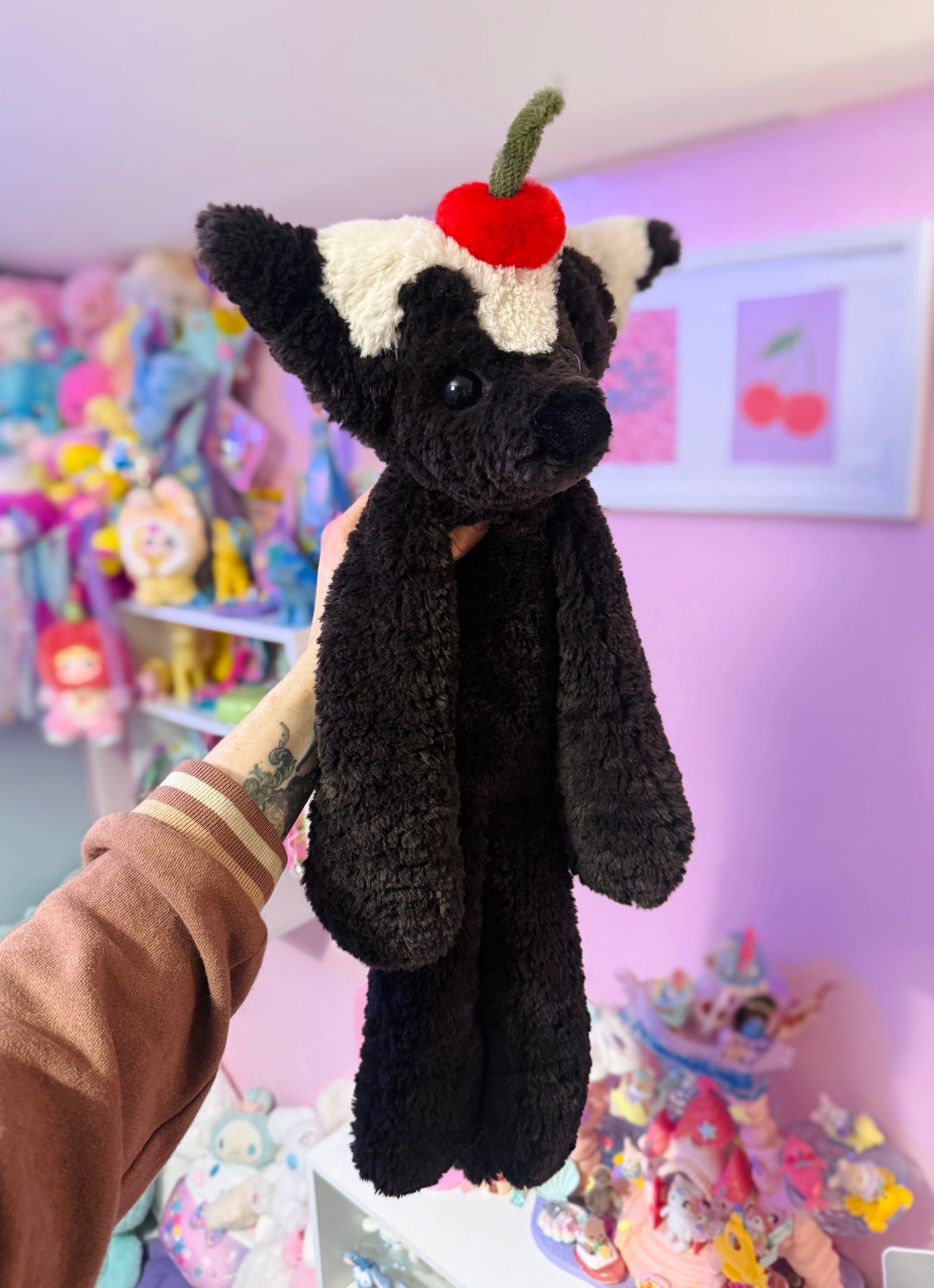 XL CHOCOLATE SUNDAE FOX - Handmade Luxury Weighted Plush Doll