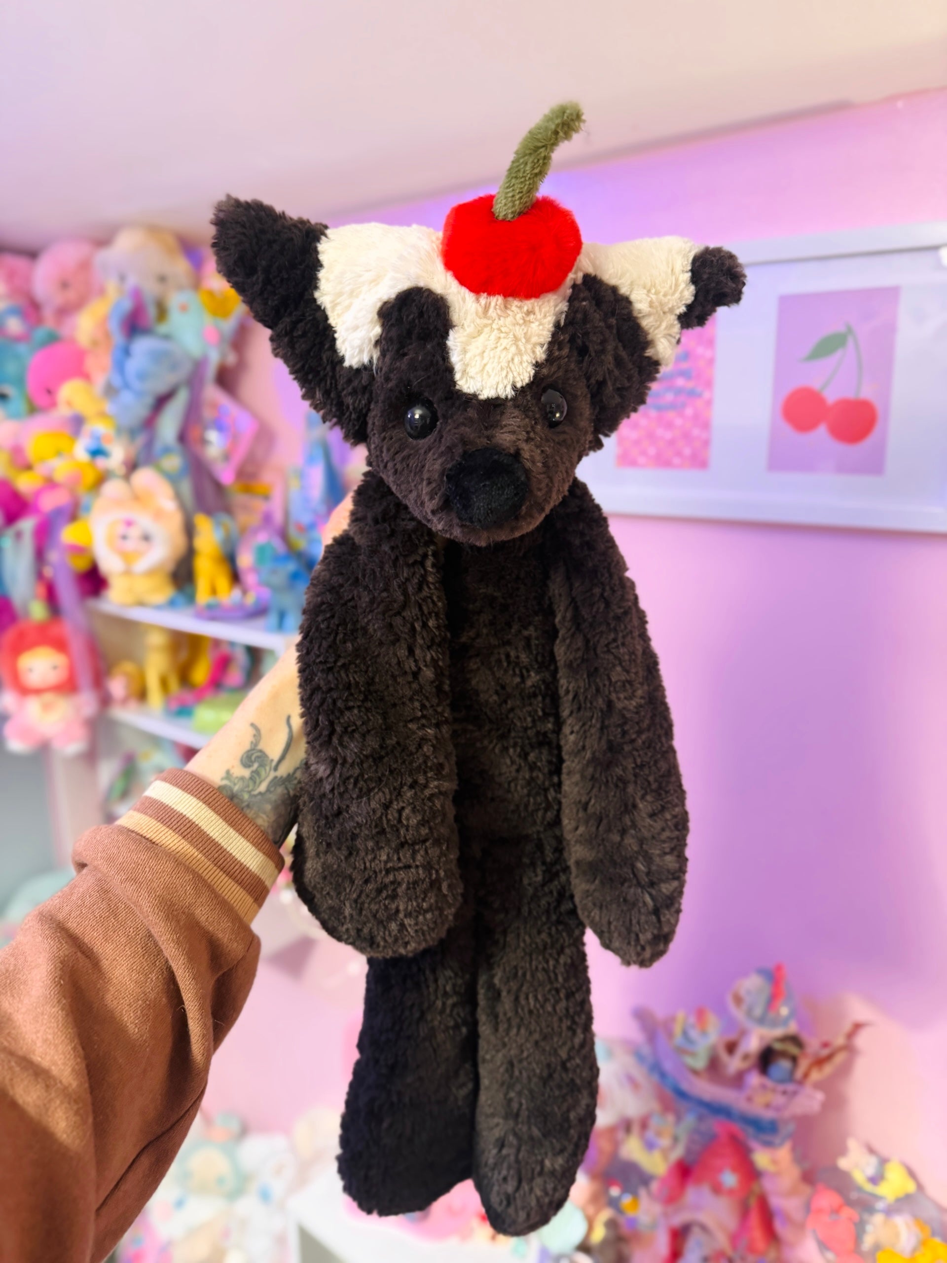 XL CHOCOLATE SUNDAE FOX - Handmade Luxury Weighted Plush Doll