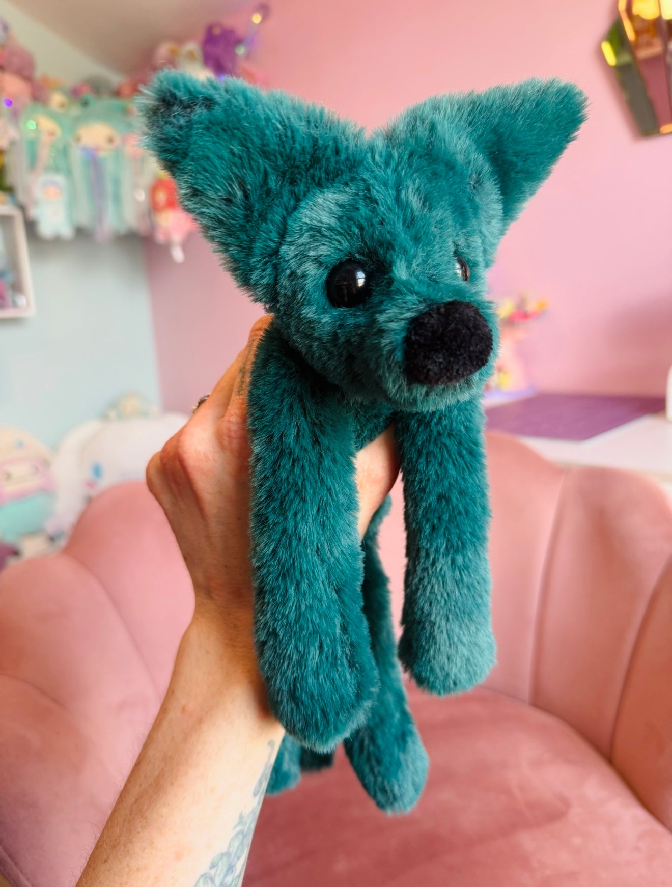 FOREST FOX - Handmade Luxury Weighted Plush Fluffy Fox Doll
