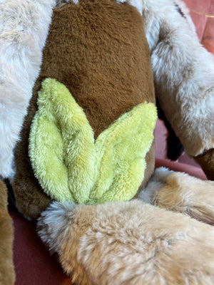XXL FLYING FOREST FAWN - Handmade Luxury Weighted Plush Fluffy Fox Doll